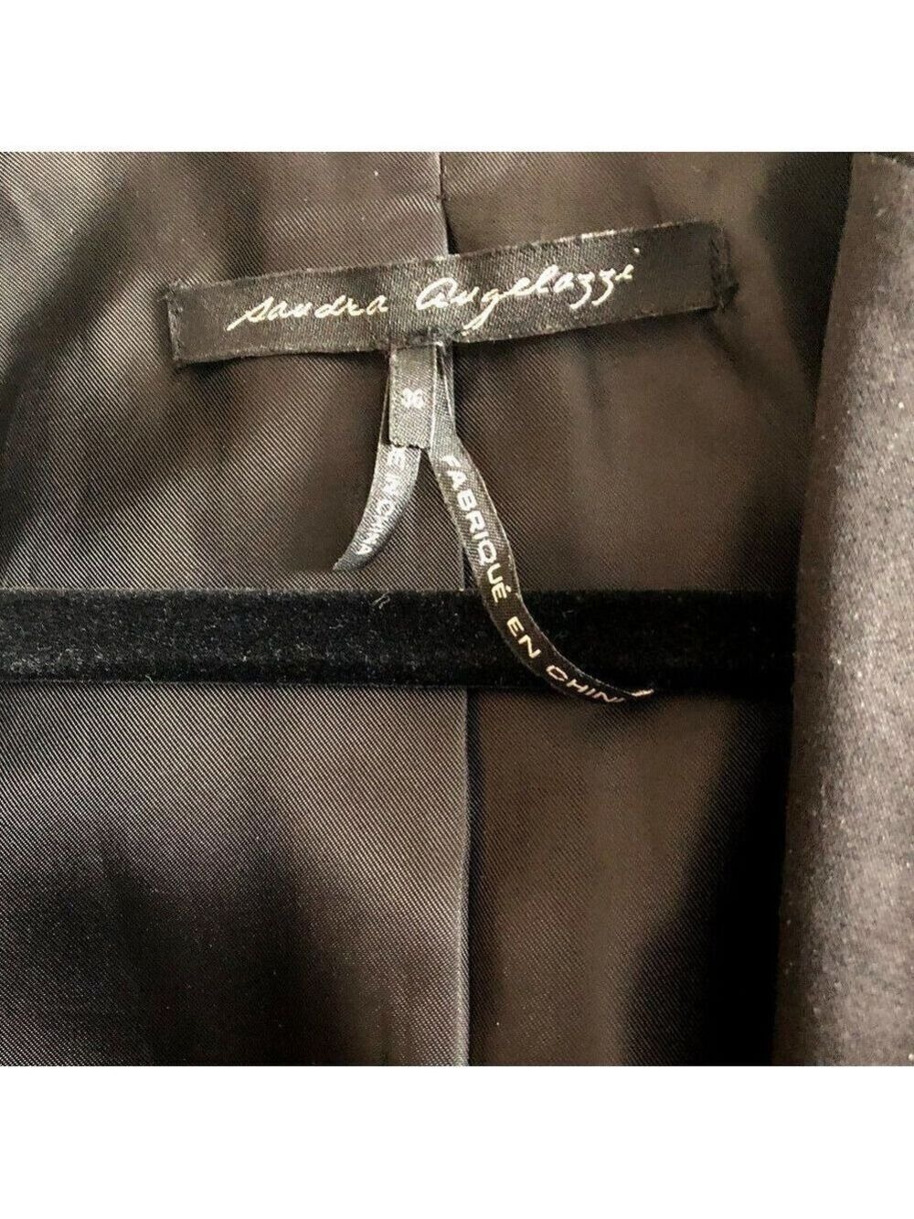 𝅺sandra Angelozzi Tailored Black Blazer - Picture 12 of 14